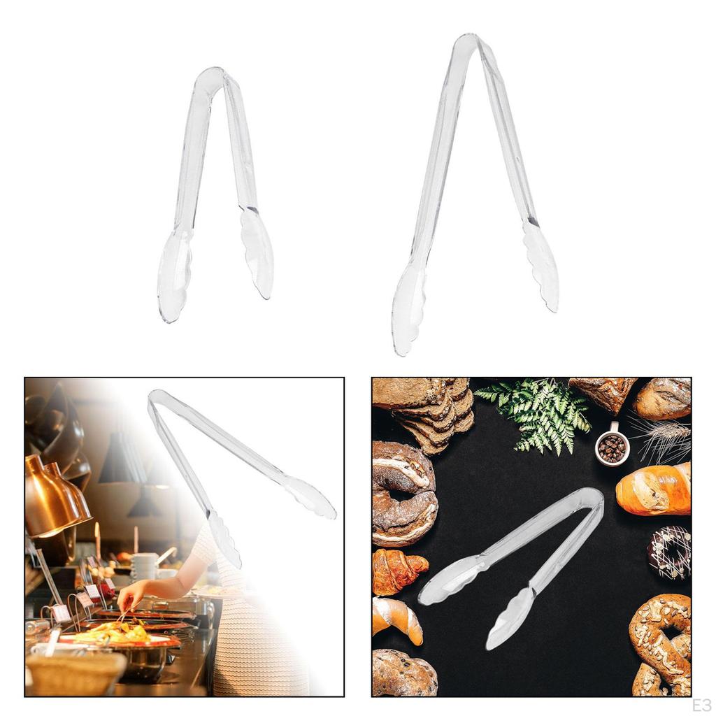 Brotklemme Lebensmittelzange Transparent Haushaltsgrill Acryl Kalte Speisen Restaurants Frittieren