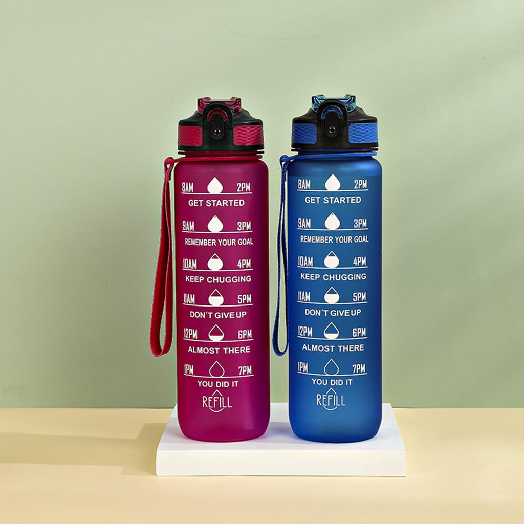 Sportbecher, große Kapazität, staubdichter Kunststoff, nützlich, hochtemperaturbeständig, Wasser- und Saftflasche, Schulbedarf