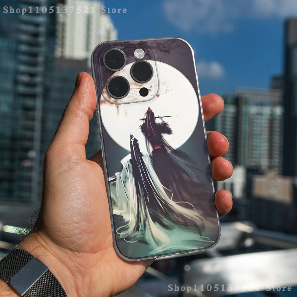 Grandmaster D-Demonic Cultivation Phone Case iPhone 17,16,15,14,13,12,11 Pro,Max,Plus,X,XS,XR,SE4,E Mini Transparent Soft Cover