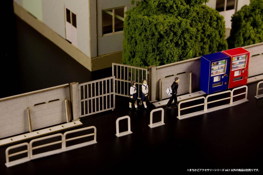 PLUM PMOA HO Gauge Street Corner Accessory Series 1 Unassembled Paper Kit MS074 Diorama Supplies 1/80 Vol.