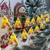 Battery-Powered LED Christmas Bell String Lights for Colorful Room Decoration