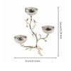 Metal Fruit Bowl with Tree-Shaped Structure Frame Naturethemed for Entryway