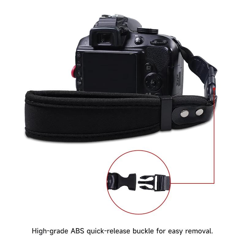 Universal Neoprene Camera Wrist Strap Soft Hand Grip For Sony Zv1 Rx100 A6000 Dslr Mirrorless