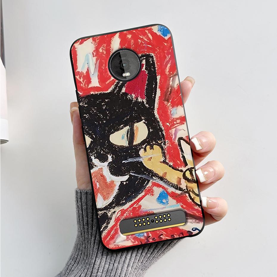 For Motorola Moto Z4 Z3 Play Case Cute Cartoon Soft Silicone TPU Cover Phone Case For Moto Z3 Z4 Play MotoZ4 Z4Play Z3Play Funda