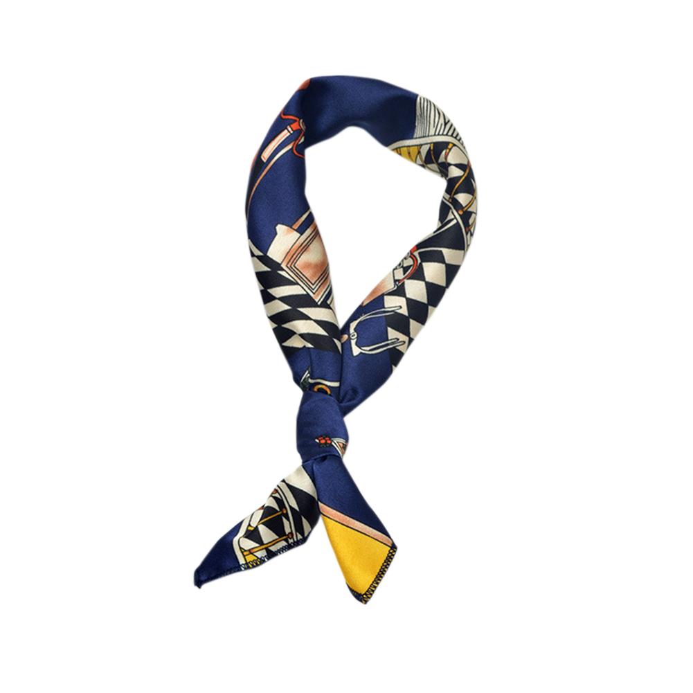 50x50cm Women Fashion Colorful Scarf Bag Decoration Ribbon Hair Band Multifunction Decoration