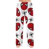 Women's Winter Flannel Pajama Pants Straight Leg Sleepwear with Printed Design