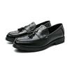 Men Black Loafers Leather Shoes Brown Formal Business Shoes Wedding Dress Prom Shoes Over Sized