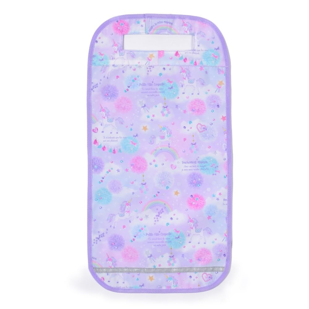 COLORFUL CANDY STYLE Fabric School Bag Set with Shoe Drawstring Gym Clothes Cup Lunch School Backpack Tote Clothes and Small Item Unicorn Fantasy