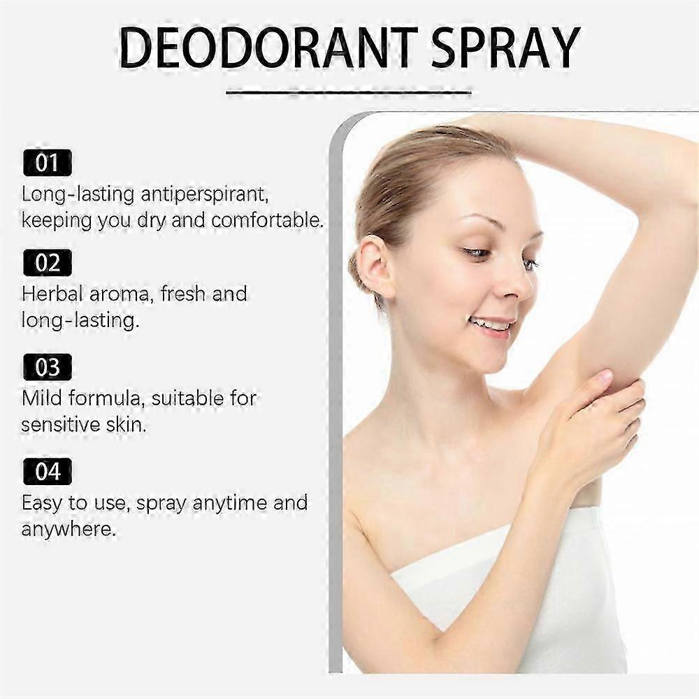 Jasmin Deodorant Spray Erfrischender Geruch Pflanzenextrakt Körpergeruch Beseitigend