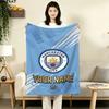 Vlastní deka Manchester City, Vysoká kvalita, Pohodlná pro všechna roční období, Domácí dekorace, Teplo a pohodlí