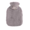 Removable Cover Natural Rubber Hot Water Bottle Hand Warmer Hot Water Bag With Faux Fur Cover