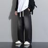Extended Length Straight Leg Jeans High Waist Wide Leg Pants Casual Trousers for Tall Men 195 Size Loose Fit American Style