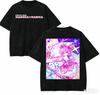 Stylové vyprané černé Puella Magi Madoka Magica Ultimate Madoka Ležérní bavlněné tričko s krátkým rukávem