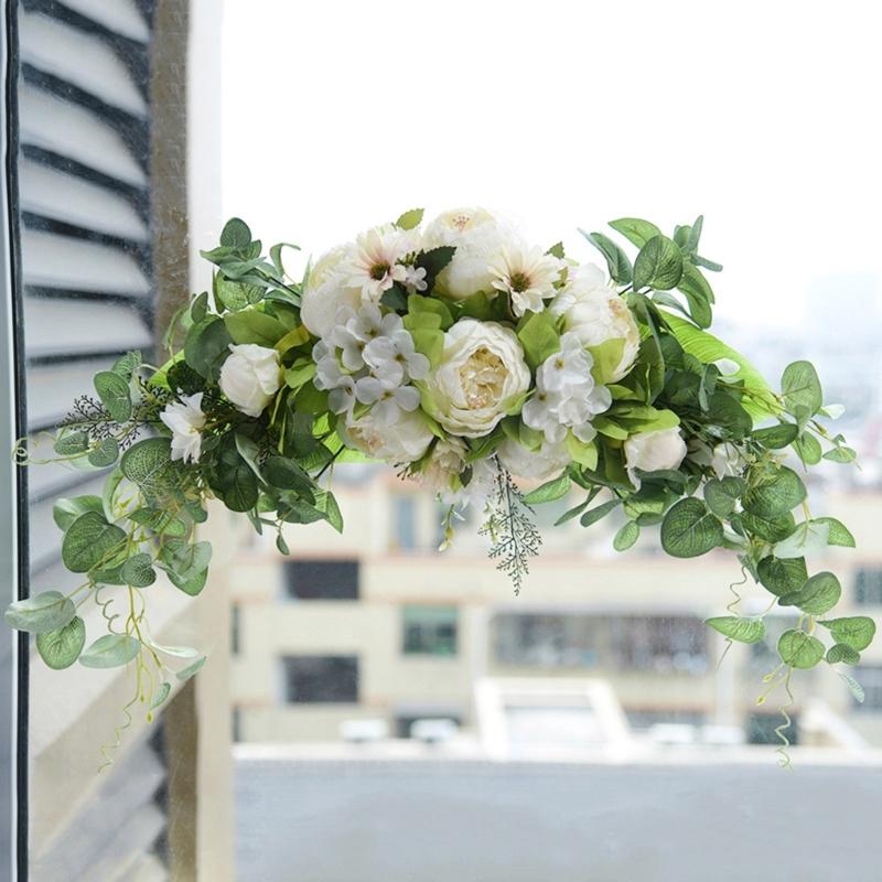 Artificial Flower Swag Wedding Arch Decoration for Wedding Reception Backdrops Wedding Ceremony Sign Flower Decoration