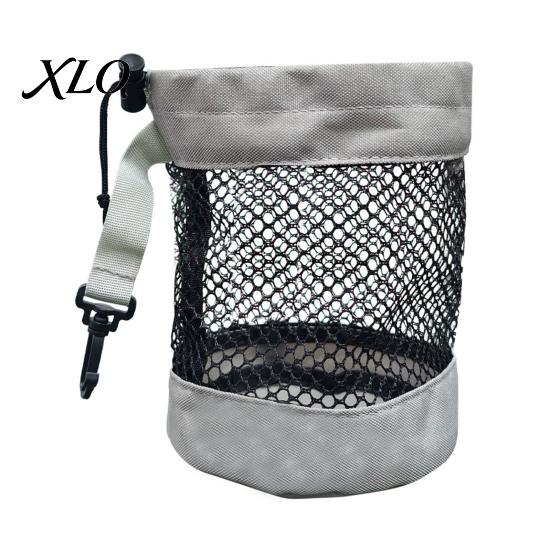 Multi-purpose Golf Ball Bag Portable Storage Bag, Drawstring Mesh Pouch for Accessory, Gear Holder Organizer, Gift Men Women Golfer Accessory