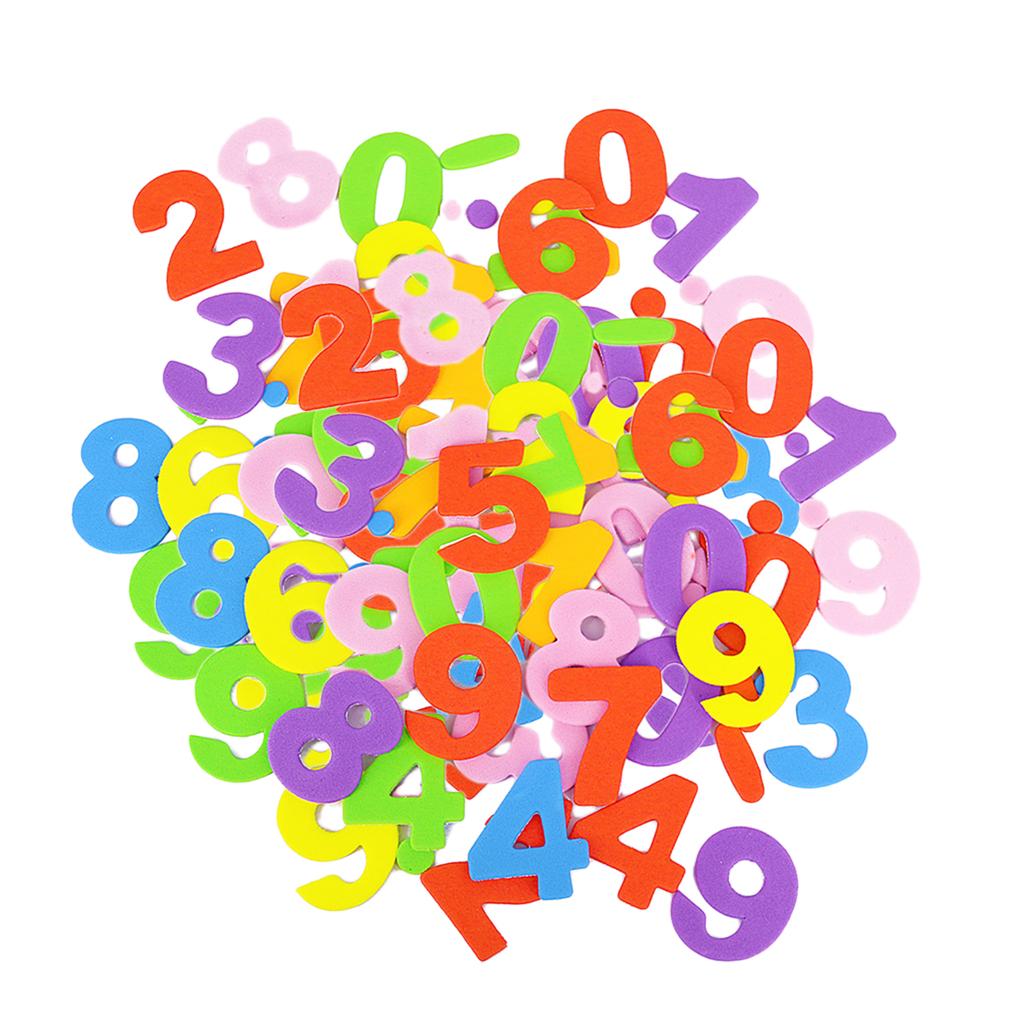 160 Pieces Kids Craft Stickers Numbers Scrapbooking Embellishments Tag for Albums Suitable