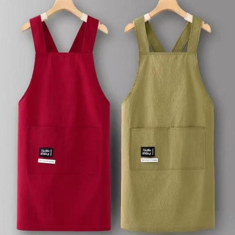 Thin Apron Cooking Kitchen Aprons Breathable Adult Waist Aprons Anti Fouling For Home Housework Clothes Protective Cover
