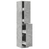 Apothecary Cabinet Concrete Gray 30x41x174.5 cm Engineered Wood