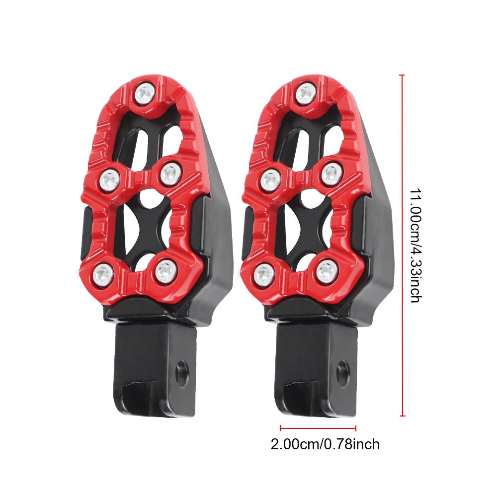 CNC Footpegs Pedals Modified Parts Universal Aluminium Alloy Dirt Bike Foot Pegs Foot Rest Pedal Motorcycle Pedals For Pit Dirt Bike Electric Bikes