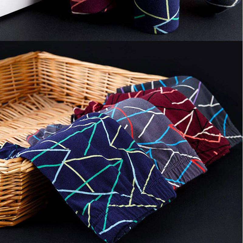 4 Pieces/Lot Men's Cotton Briefs Knickers Panties Mid-waist Underwear Man Big Size Underpants L XL 2XL 3XL 4XL 5XL 6XL 7XL