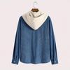 Fashion Spring Autumn Corduroy Hooded Jacket Comfortable Casual Daily Commuting Men