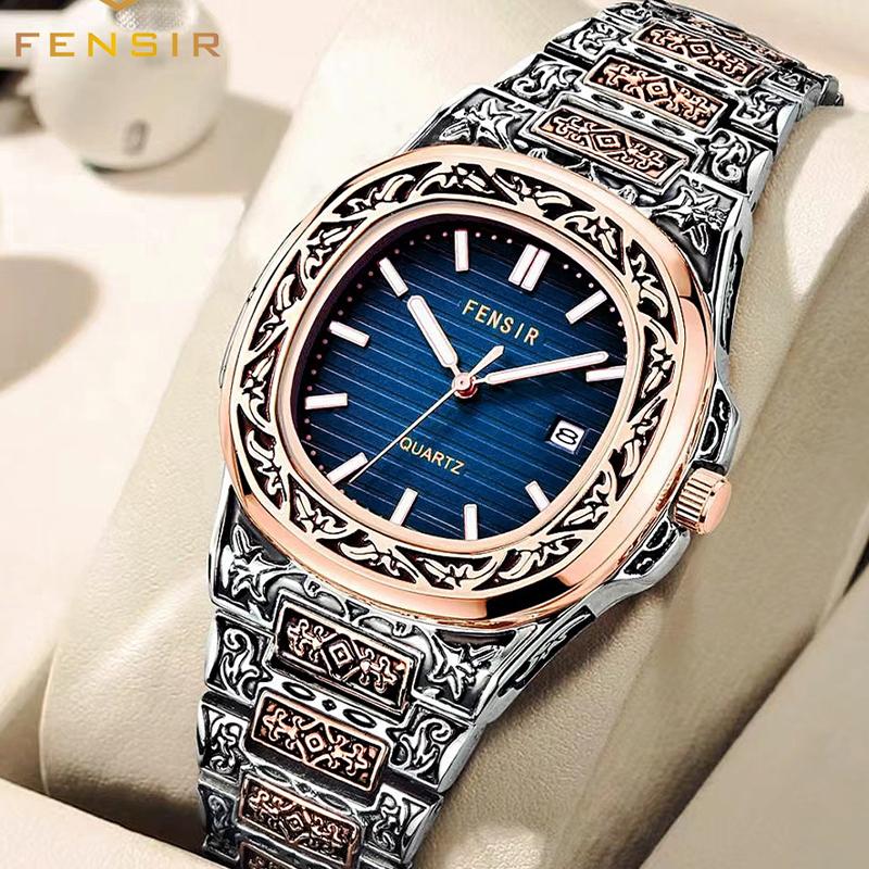 Luxus Herren Armbanduhr Leuchtend Wasserdicht Datum Herrenuhr Edelstahl Herren Quarzuhren Lässige Herrenuhr