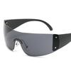 2000's Female Designer Punk Sunglasses Wrap Around Shades Eyewear UV400 Luxury Brand Sun Glasses