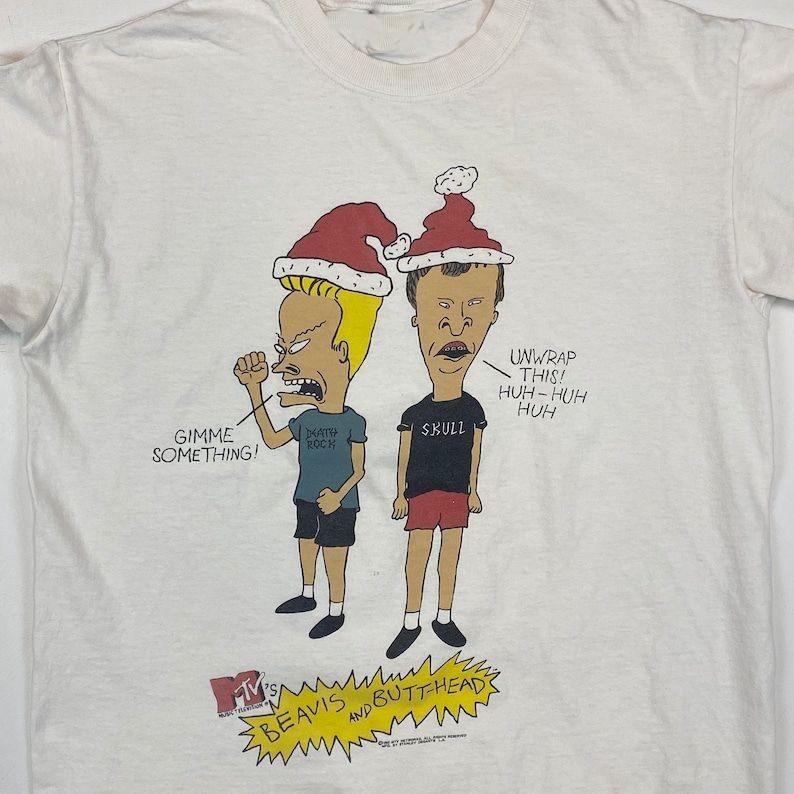 

1990s Beavis And Butt-head 90s Beavis And Butt-head Christmas D2028 Unisex T-Shirt M