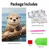 Pearl Painting Kit DIY Cute Otter and Seashell Ocean Theme Home Decoration Painting