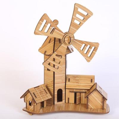 3D Wooden Cottage Puzzle Model - Children's Educational Toy & Home Decor Gift