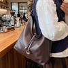 Simple and large-capacity retro high-end tote bag women's 2025 new Korean light luxury fashion versatile shoulder bag
