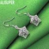 Exquisite 925 Sterling Silver Openwork Five-Pointed Star Pendant Earrings - Fashion Gift Jewelry
