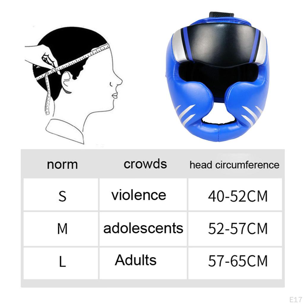 Boxing Headgear Face Cover Thickened Comfortable Forehead and Ear Protection Full for