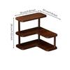 Freestanding 3-Tier Corner Tabletop Rack Tiered L-Shaped Display
