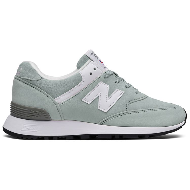 New Balance NB 576 Vintage Stoff Low Top Laufschuhe Damen Sneaker Grau Grün W576PG