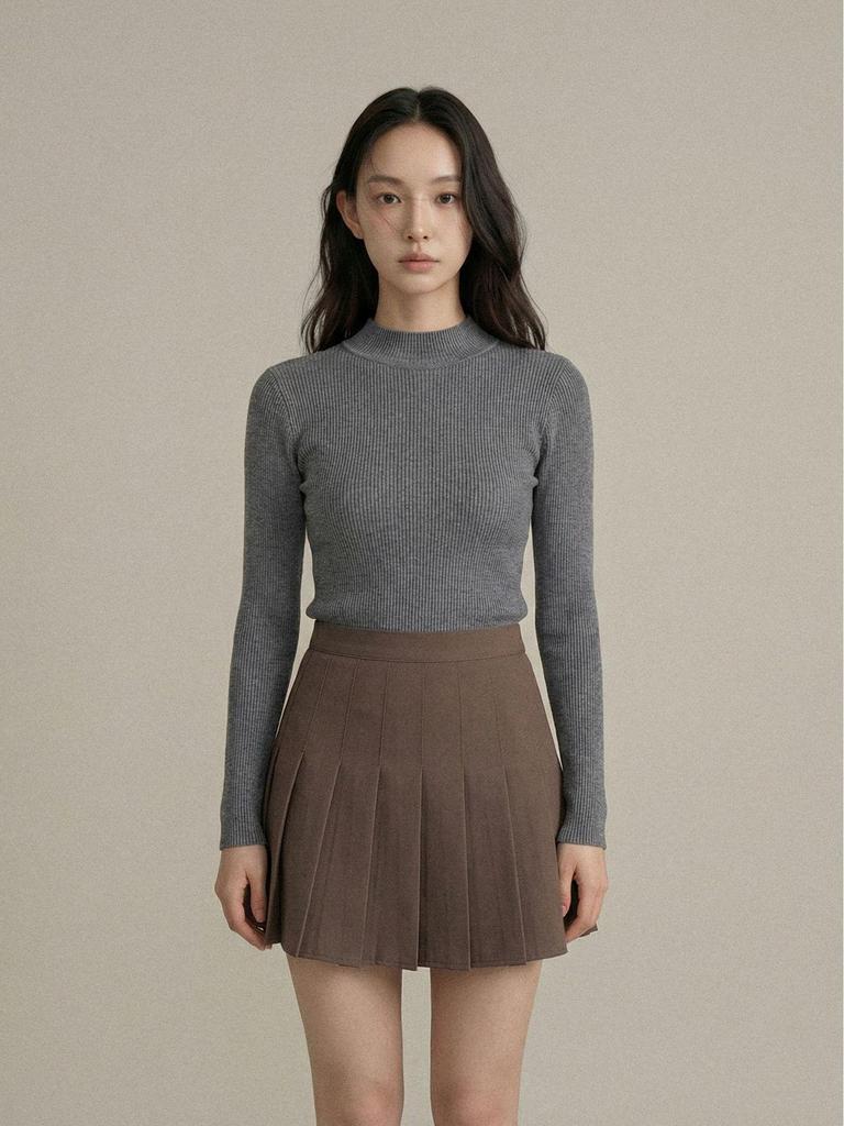 Ge Ming Winter High Waist Pleated Skirt - College Style Korean Short Skirt for Women