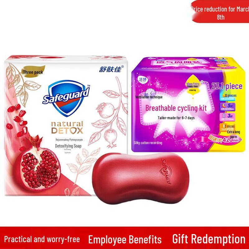 

Safeguard Red Pomegranate Soap & Mini Period Kit