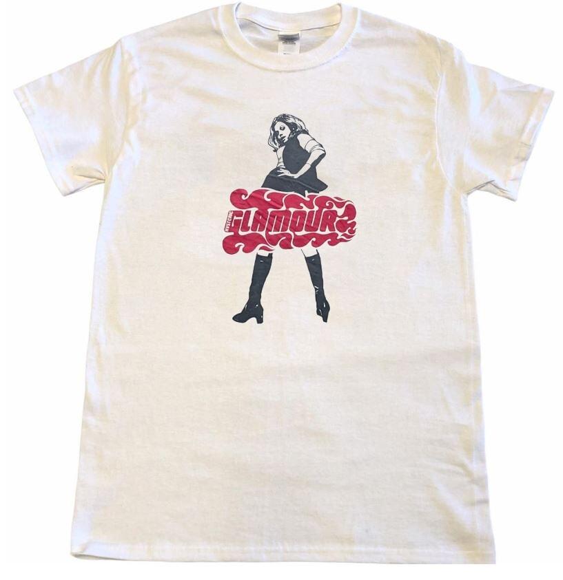 Винтажная белая футболка Hysteric Glamour унисекс футболка QT2164 Футболка унисекс XL