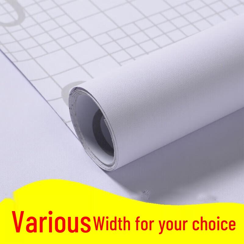 JINGRUIXIANG Pure White Self-Adhesive Wallpaper