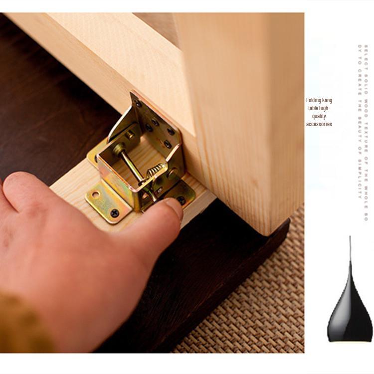 90° Self-Locking Folding Hinge for RV Coffee/Bed Tables & Kang Table Legs
