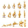 18k Gold-Plated European & American Ocean Series Sea Fish Charms for DIY Necklaces & Bracelets