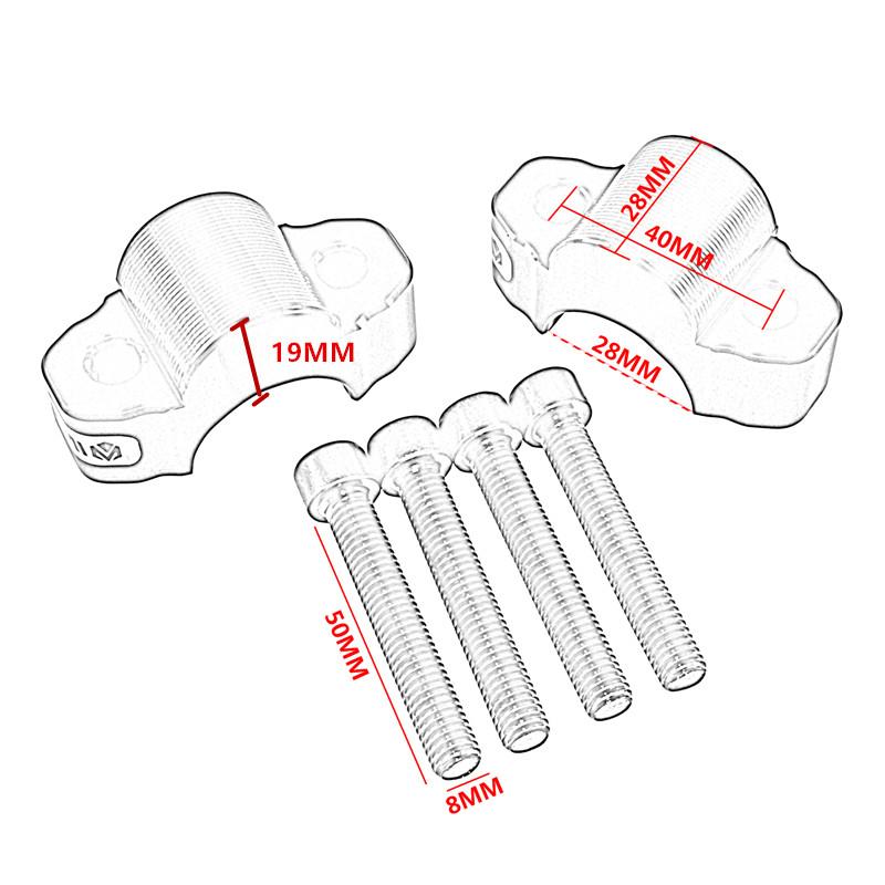 28mm Handlebar Riser Up Bracket Rise Mount Kit For Yamaha Tenere 700 T7 XTZ700 XTZ690 2019 2020 2021 2022 2023