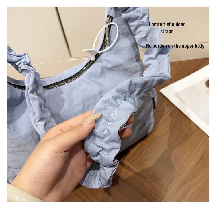 Koreanische Falten-Wolken-Tasche: Große Kapazität, Stilvolle Einzel-Schulter- & Crossbody-Kordelzugtasche