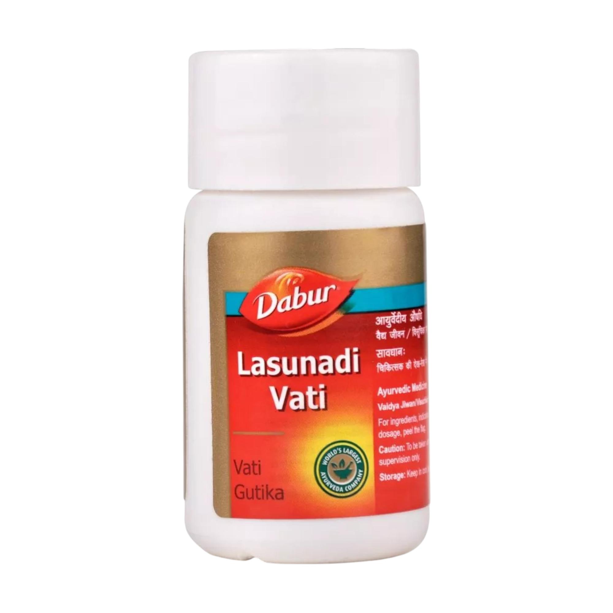 

Dabur Lasunadi Vati Tablets 40 Count | Herbal Digestive Support For Indigestion, Gas, Appetite & Stomach Comfort