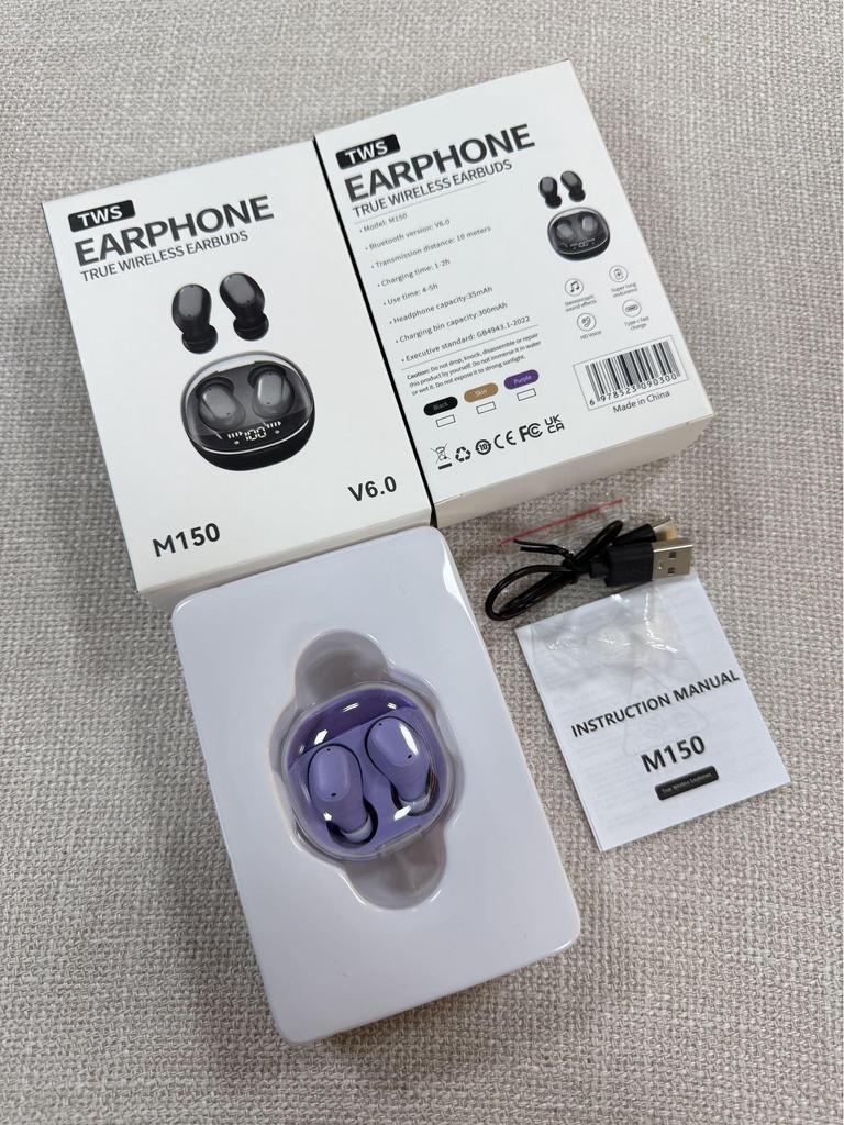 M150 TWS Mini Hi-Fi Wireless AI Earbuds with Bluetooth