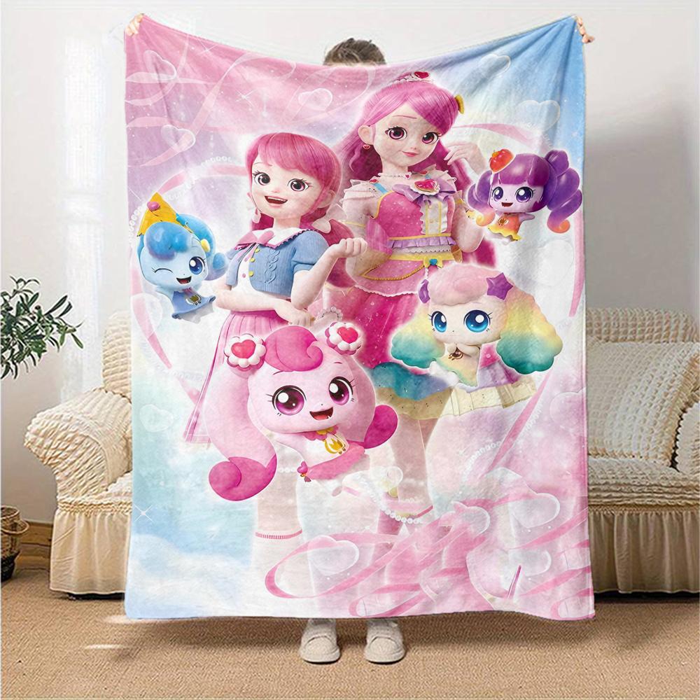 1pc Catch Teenieping Magic Sweethear (4) Blanket, Gift, for Men and Women, Soft Blanket, Good for Sofa Bed Couch Travel, Lightweight Flannel Blanket