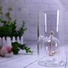Oil Lamp Chimney Clear Glass Oil Burner Windproof Heat-Resistant Lamp Shade Portable Candle Holder For Bar Dining Room No Fuel