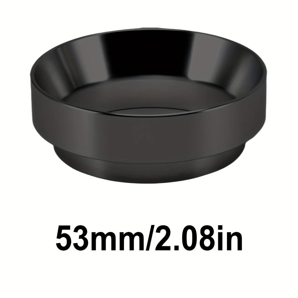 51/53/58mm Espresso Dosing Funnel, Aluminum Magnetic Coffee Funnel Compatible, Silver/Black Espresso Magnetic Dosing Ring