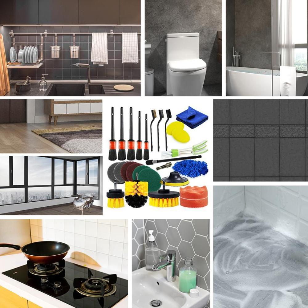 Car Detailing Kit for Cleaning Cars, Brushes, 26 Pcs.