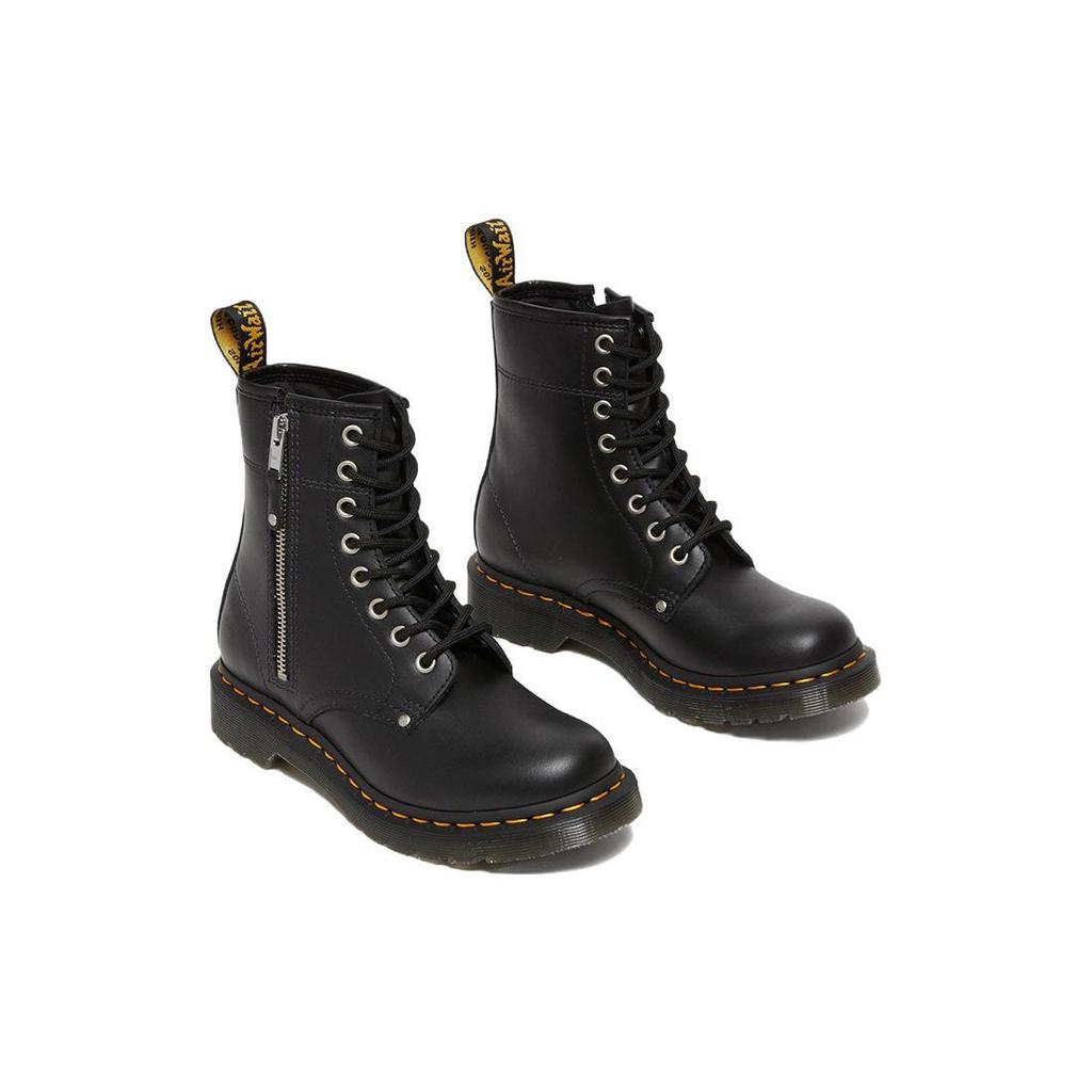 Dr. Martens 1460 Leder 8 Ösen Kurze Stiefel Damenstiefel Schwarz 27629001
